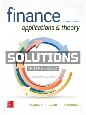 Solutions Manual for Finance 5th Edition by Cornett