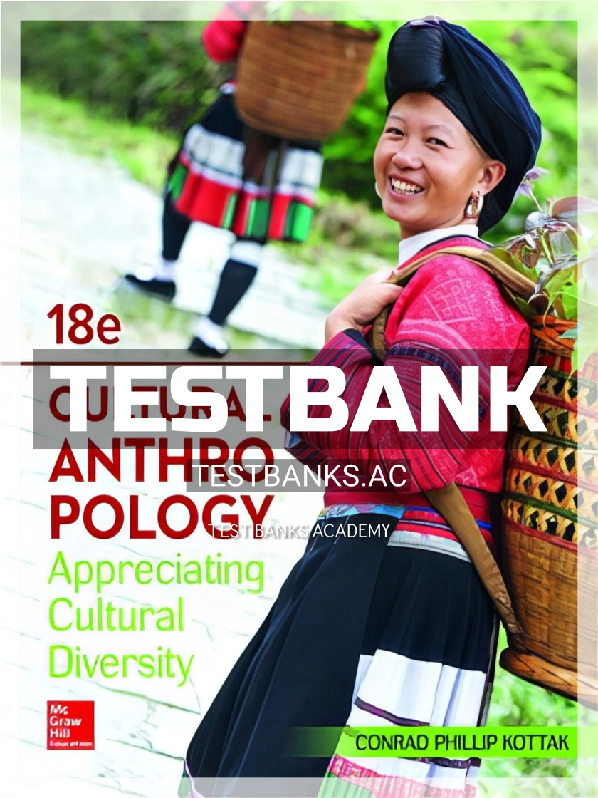 9781260051919-TEST-BANK Test Bank for Cultural Anthropology 18th Edition by Kottak