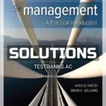 Solutions Manual for Management 9th Edition by Kinicki