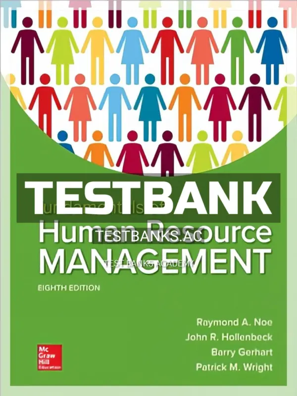 Test Bank for Fundamentals of Human Resource Management 8th Edition by Noe