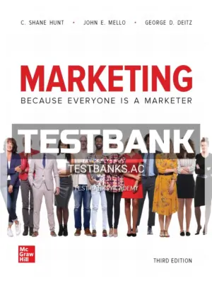 Test Bank for Marketing 3rd Edition by Hunt