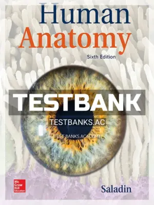 Test Bank for Human Anatomy 6th Edition by Saladin