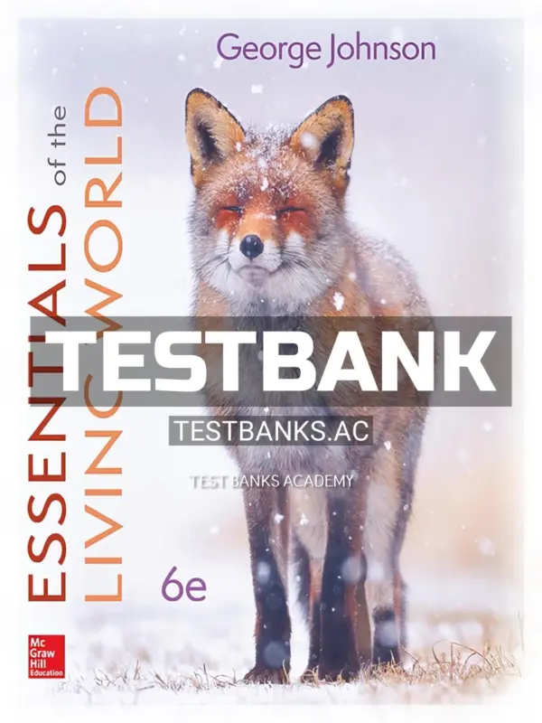 Test Bank for Essentials of The Living World 6th Edition by Johnson