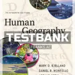 Test Bank for Human Geography 13th Edition by Bjelland
