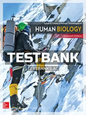Test Bank for Human Biology 16th Edition by Mader