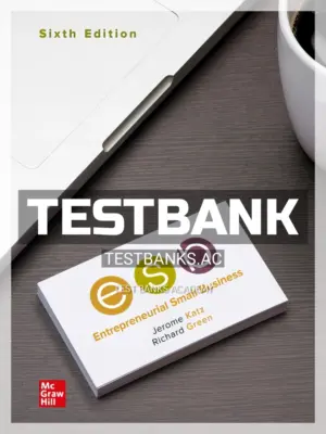 Test Bank for Entrepreneurial Small Business 6th Edition by Katz
