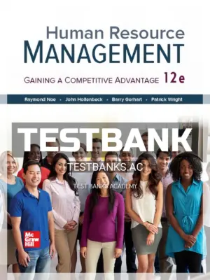 Test Bank for Human Resource Management 12th Edition by Noe