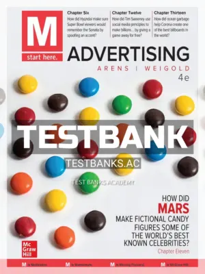 Test Bank for M Advertising 4th Edition by Arens