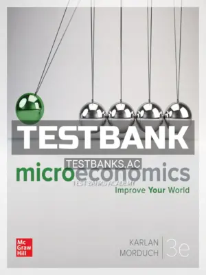 Test Bank for Microeconomics 3rd Edition by Karlan