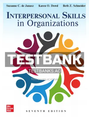 Test Bank for Interpersonal Skills in Organizations 7th Edition by Janasz