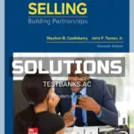 Solutions Manual for Selling Building Partnerships 11th Edition by Castleberry