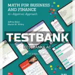 Test Bank for Math For Business and Finance 3rd Edition by Slater