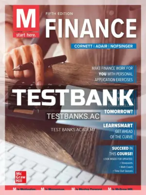 Test Bank for M Finance 5th Edition by Cornett