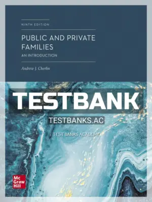 Test Bank for Public and Private Families 9th Edition by Cherlin