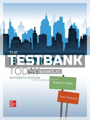Test Bank for Economy Today 16th Edition by Schiller