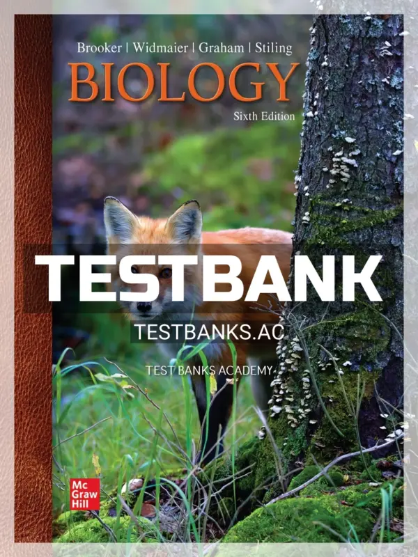 Test Bank for Biology 6th Edition by Brooker