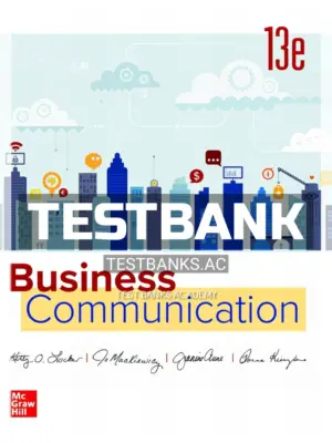 Test Bank for Business Communication 13th Edition by Locker