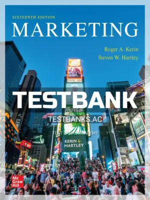 Test Bank for Marketing 16th Edition by Kerin