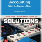 Solutions Manual for Accounting What the Numbers Mean 13th Edition by Marshall