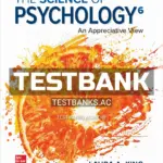 Test Bank for Science of Psychology An Appreciative View 6th Edition by King