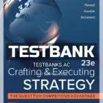 Test Bank for Crafting and Executing Strategy Concepts 23rd Edition by Thompson