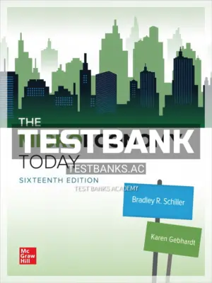 Test Bank for Micro Economy Today 16th Edition by Schiller