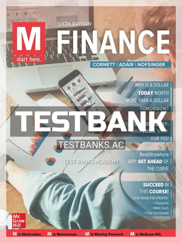 Test Bank for M Finance 6th Edition by Cornett