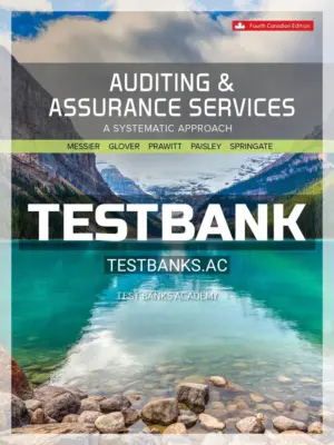 Test Bank for Auditing & Assurance Services 4th CA Edition by Messier
