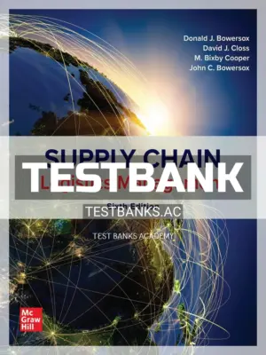 Test Bank for Supply Chain Logistics Management 6th Edition by Bowersox