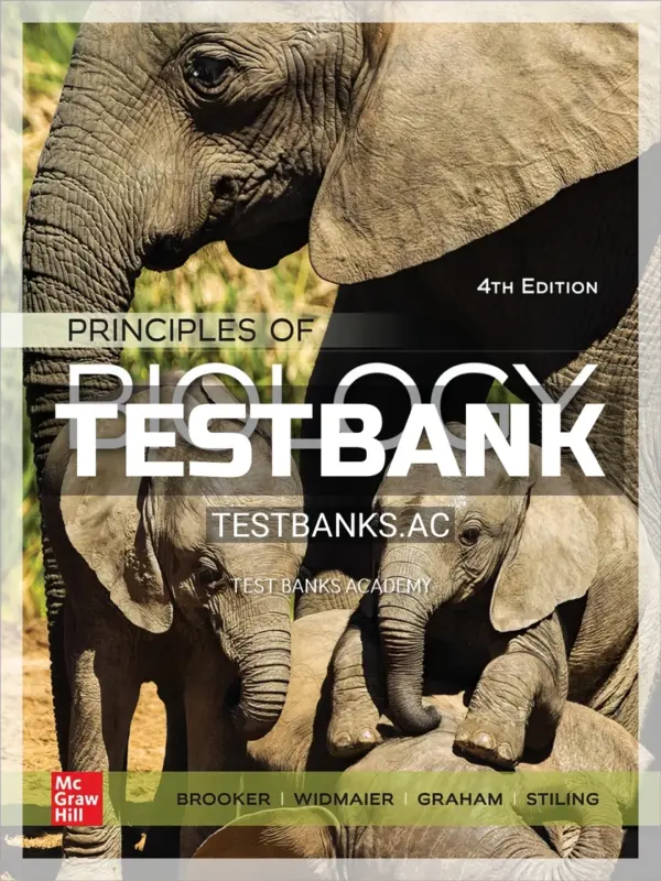 Test Bank for Principles of Biology 4th Edition by Brooker