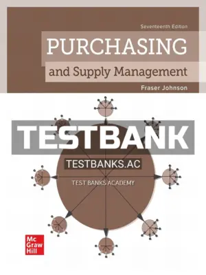Test Bank for Purchasing and Supply Management 17th Edition by Johnson