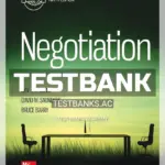 Test Bank for Negotiation 9th Edition by Lewicki