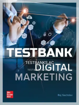 Test Bank for Digital Marketing 1st Edition by Sachdev