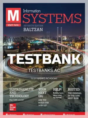 Test Bank for M Information Systems 7th Edition by Baltzan