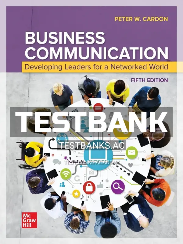Test Bank for Business Communication 5th Edition by Cardon