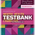 Test Bank for Foundations of Mental Health Promotion 2nd Edition by Sharma