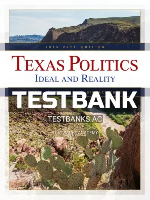 Test Bank for Texas Politics 2015 2016 13th Edition by Newell