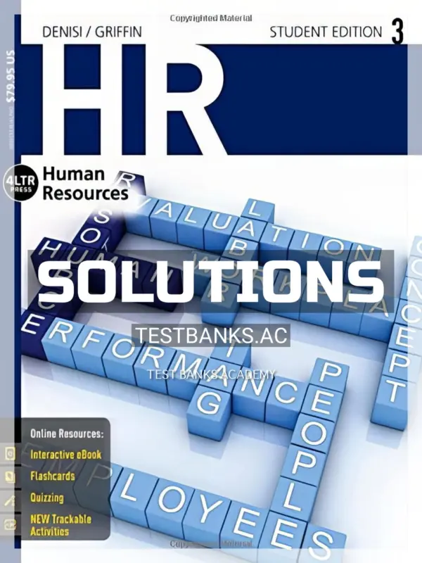 Solutions Manual for HR 3 3rd Edition by DeNisi