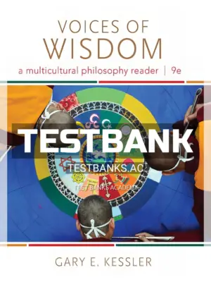 Test Bank for Voices of Wisdom A Multicultural Philosophy Reader 9th Edition by Kessler