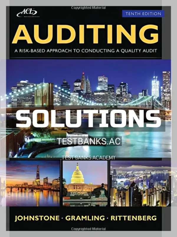Solutions Manual for Auditing A Risk Based-Approach to Conducting a Quality Audit 10th Edition by Johnstone