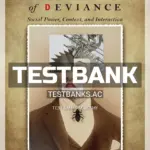 Test Bank for Constructions of Deviance 8th Edition by Adler