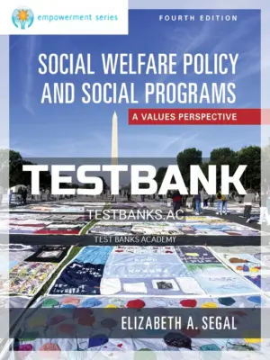 Test Bank for Empowerment Series Social Welfare Policy and Social Programs 4th Edition by Segal