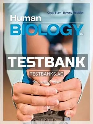 Test Bank for Human Biology 11th Edition by Starr