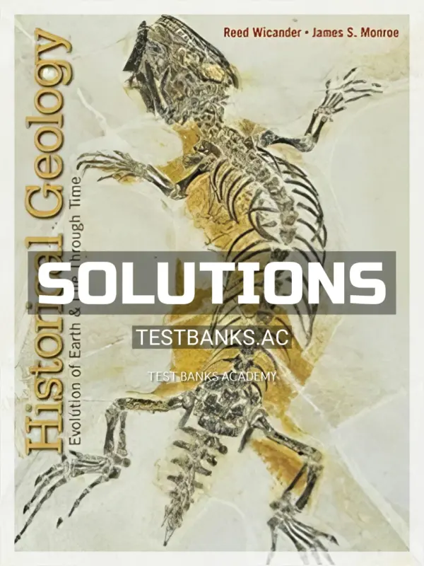 Solutions Manual for Historical Geology 8th Edition by Wicander