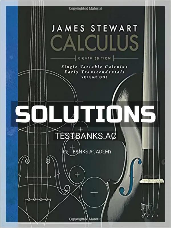Solutions Manual for Single Variable Calculus Early Transcendentals Volume I 8th Edition by Stewart