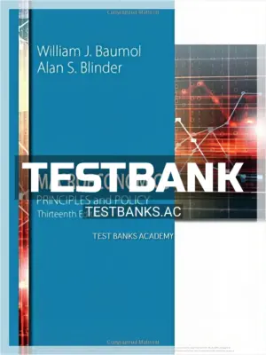 Test Bank for Macroeconomics Principles and Policy 13th Edition by Baumol