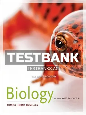 Test Bank for Biology The Dynamic Science 4th Edition by Russell