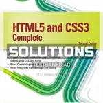 Solutions Manual for HTML5 and CSS3 Illustrated Complete 2nd Edition by Vodnik