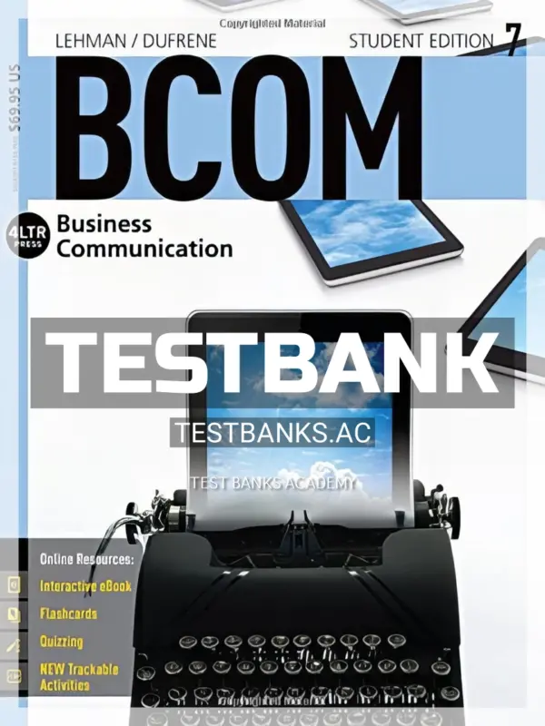 Test Bank for BCOM 7 7th Edition by Lehman