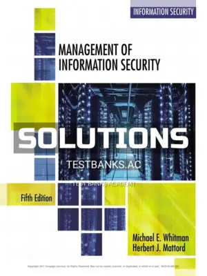 Solutions Manual for Management of Information Security 5th Edition by Whitman